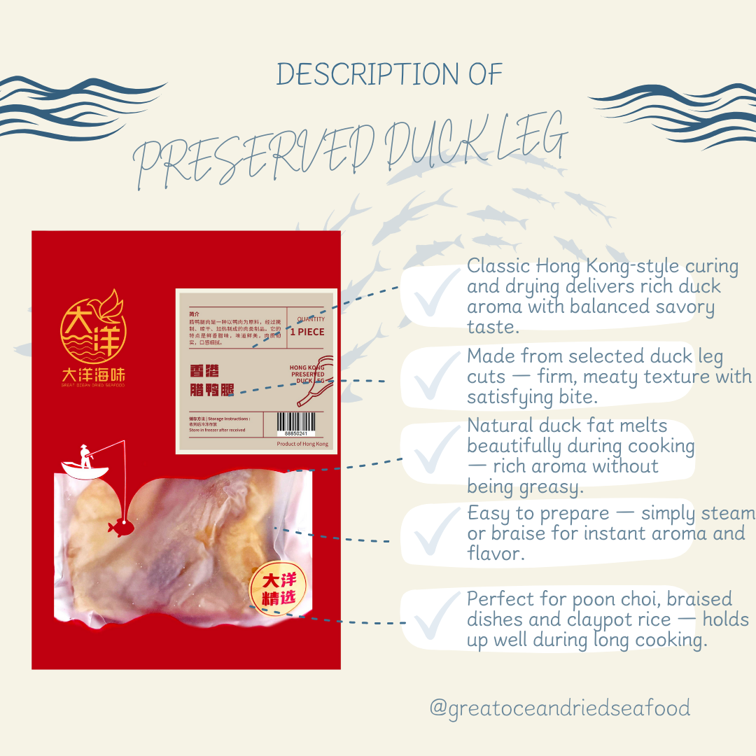 [1 Piece] Hong Kong Preserved Duck Leg | 香港真空腊鸭腿