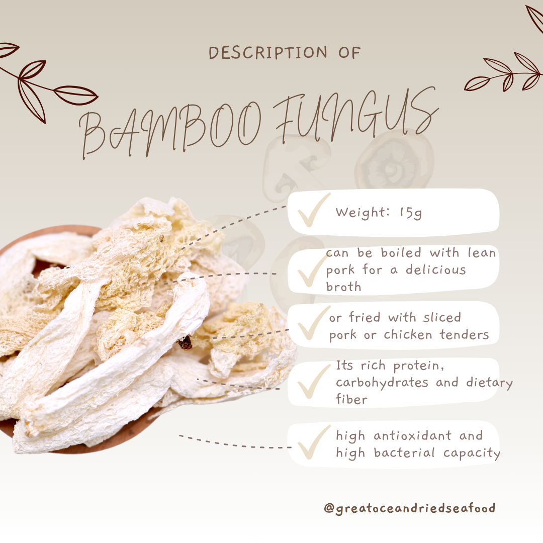 [15g] Great Mountain Herbs Bamboo Fungus | 竹笙