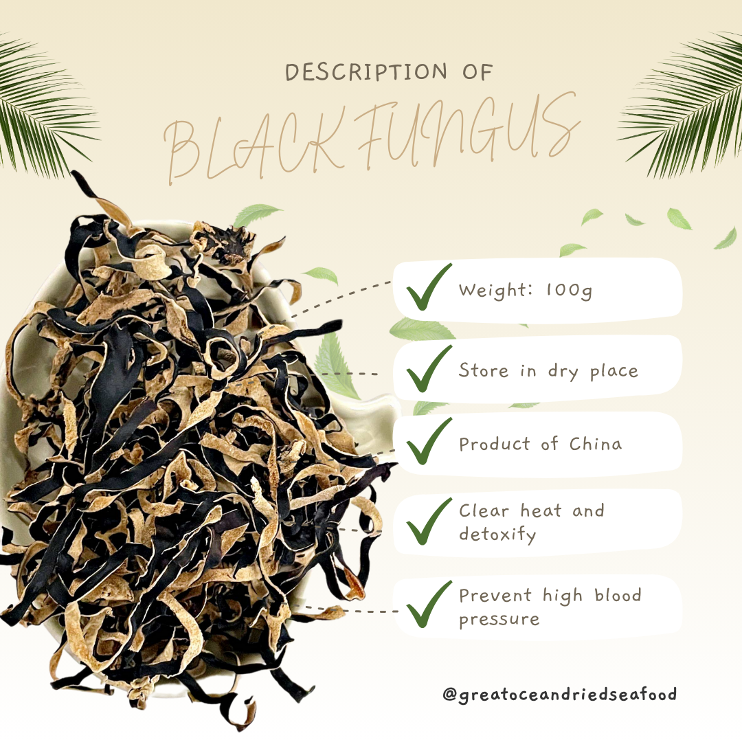 [100G] Great Ocean Shredded Black Fungus | 清水黑木耳丝