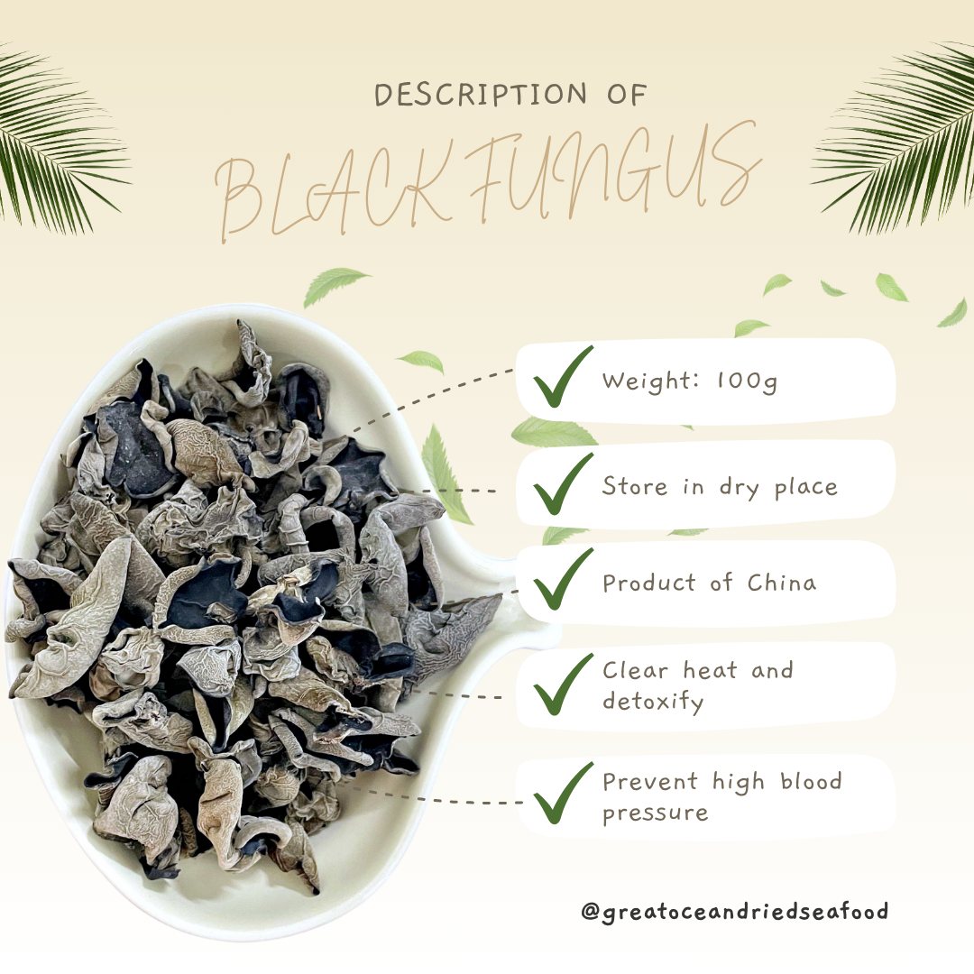 [100G] Great Mountain Black Fungus (Mouse Ear) | 无硫磺小云耳  (老鼠耳)