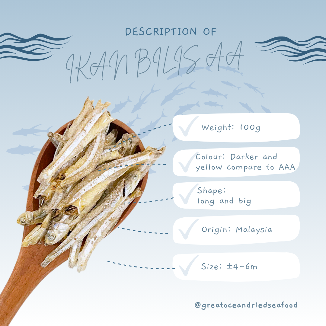 [100g -AA] Great Ocean Ikan Bilis AA | 本地江鱼仔 AA