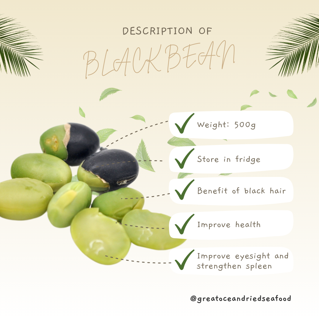 [500g] Great Mountain Premium Black Beans | Kacang Hitam | 特大粒青仁黑豆