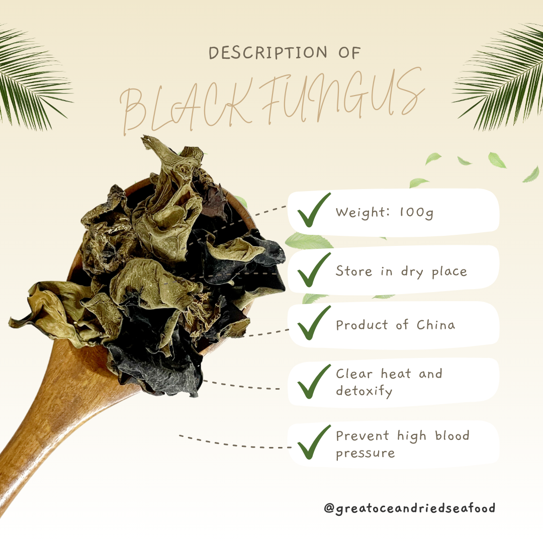 [100g] Great Mountain Herbs Black Fungus (Yun Er) |  黑木耳 (云耳)