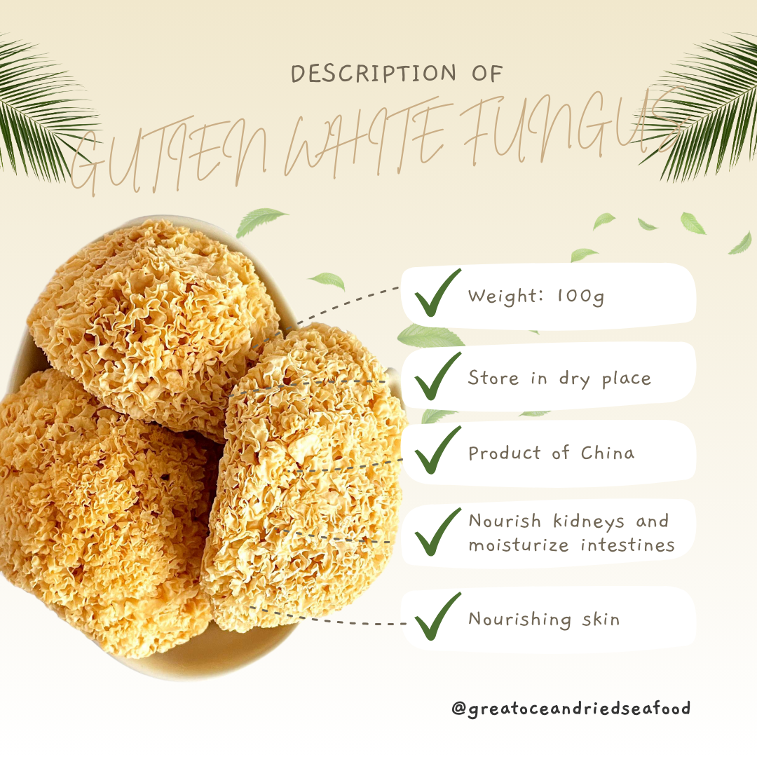 [100g] Great Mountain Herbs White Fungus (Gutien) | 特选 古田雪耳