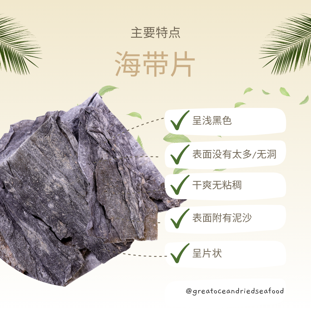 [100g] Great Ocean Dried Kelp Sliced | 优质 海带片