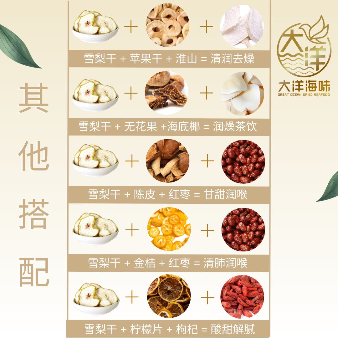 [130g] Great Ocean Dried Snow Pear Slices | 优质 雪梨干片