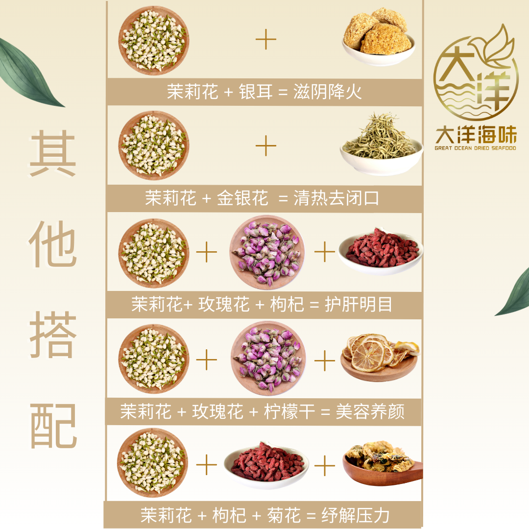 [50g] Great Ocean Jasmine Flower | 无硫玉白 茉莉花