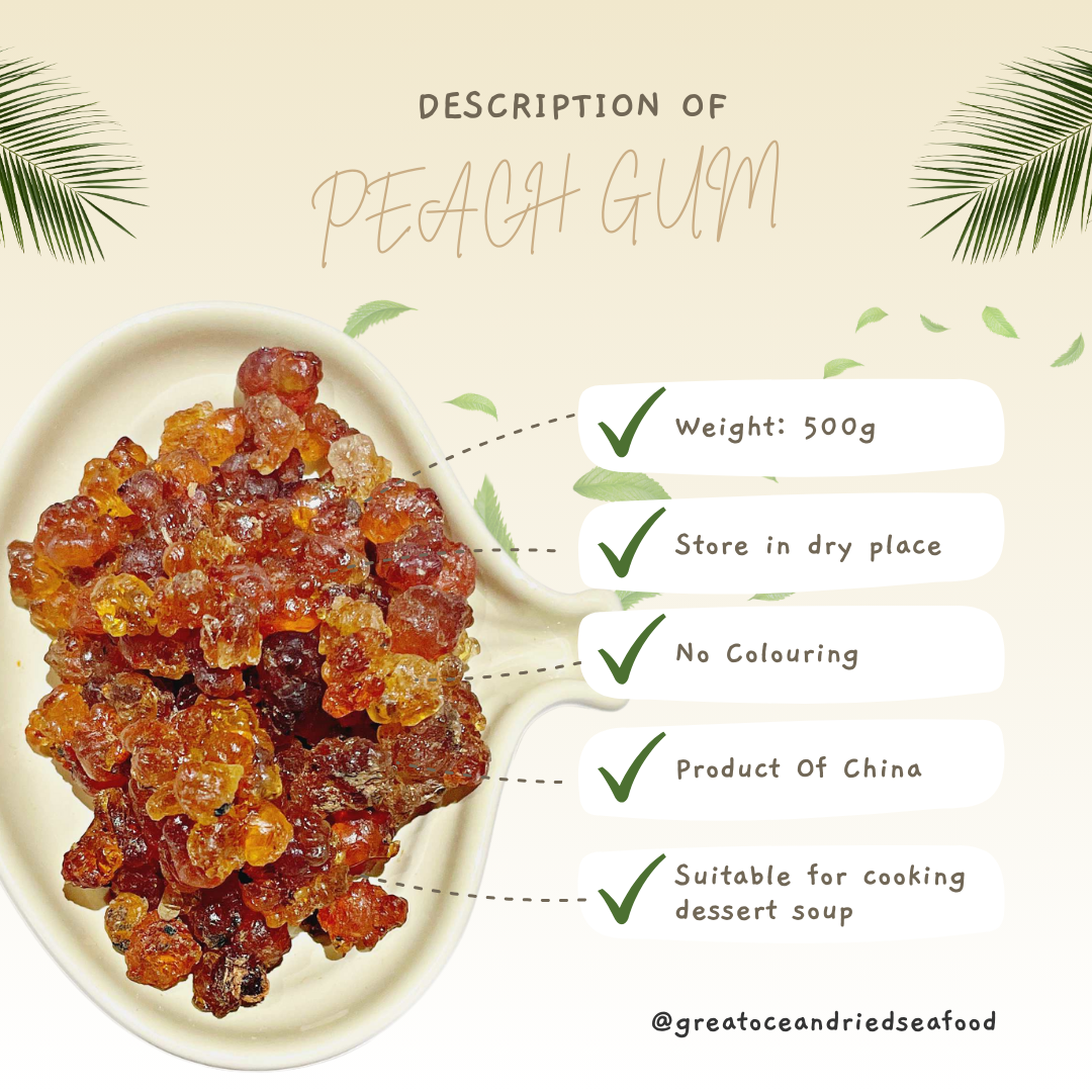 [500G-AAA] Great Mountain Peach Gum | 桃胶