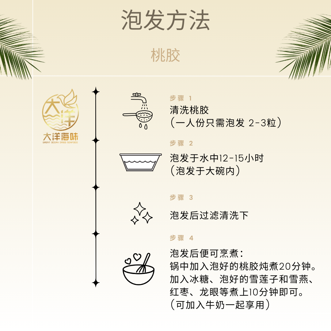[500G-AAA] Great Mountain Peach Gum | 桃胶