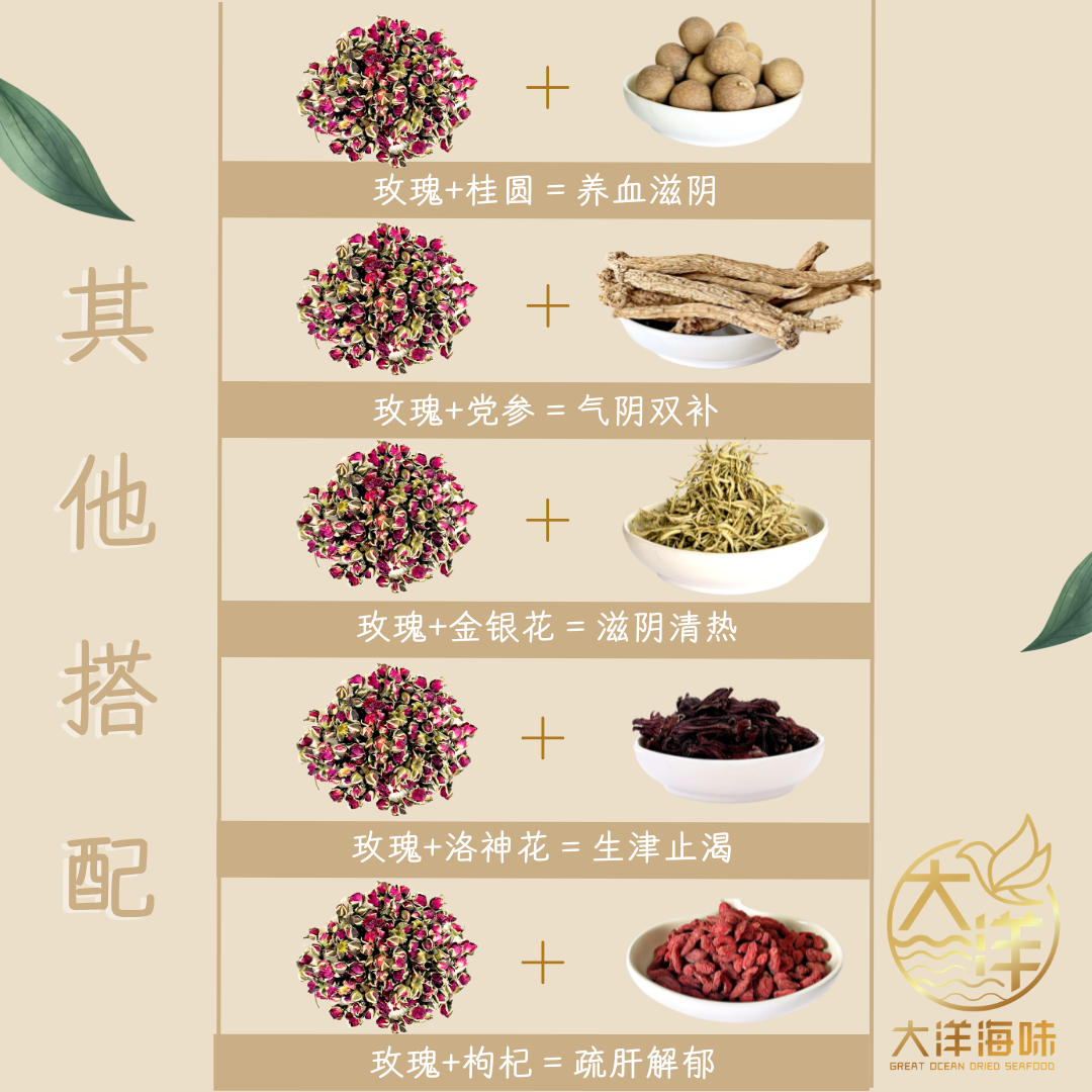 金边玫瑰花茶 Golden Rose Bud Tea