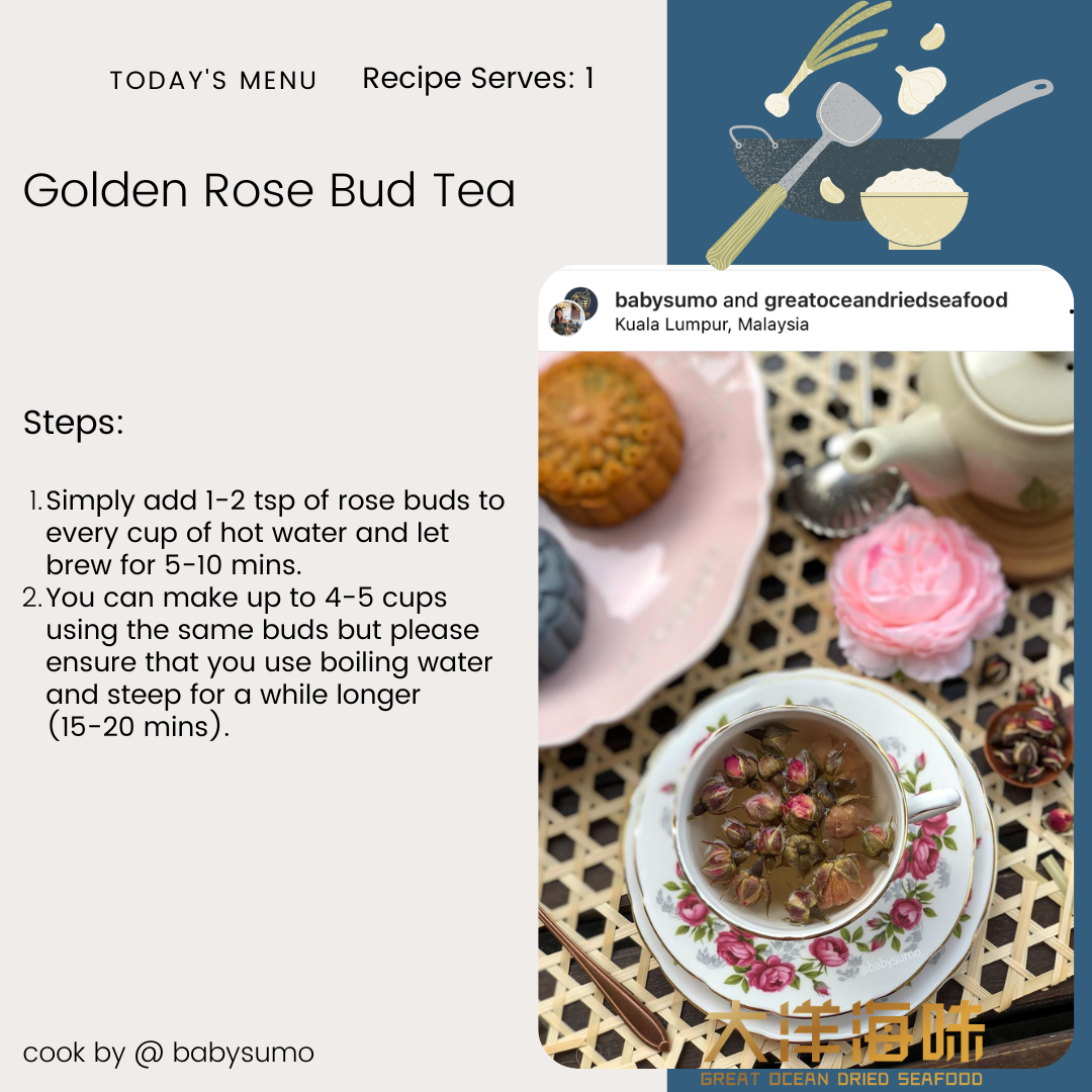 金边玫瑰花茶 Golden Rose Bud Tea