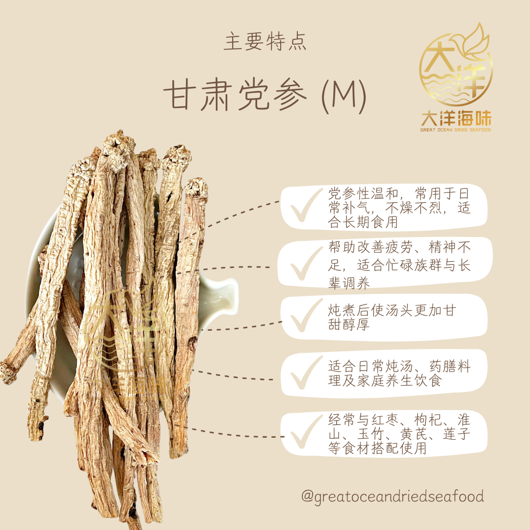 甘肃党参 无硫党参 250g  Sulphur Free Dang Shen