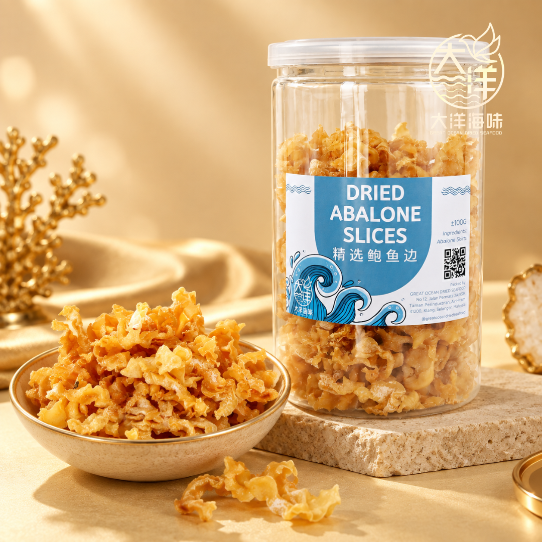 鲍鱼边 100g Dried Abalone Skirt (Bottle)