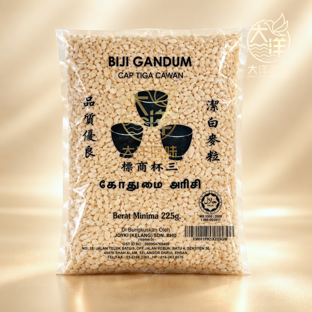麦粒 225g Cap Tiga Cawan Biji Gandum | Wheat Grain