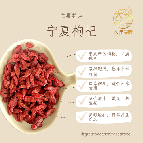 Goji Berry | 宁夏枸杞｜养生泡水食材｜护眼滋补｜炖汤必备 (500g-M)