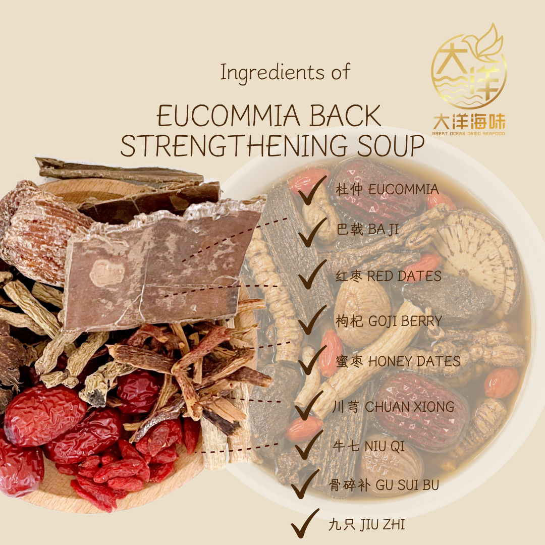 杜仲壮腰补骨汤包 Eucommia Back Strengthening Soup Pack ±120g
