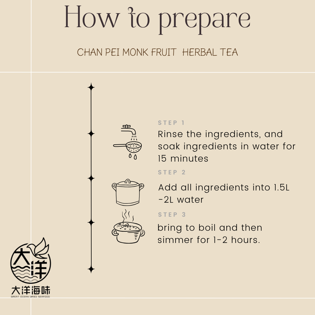 陈皮罗汉果茶 Chan Pei Monk Fruit Herbal Tea ±65g