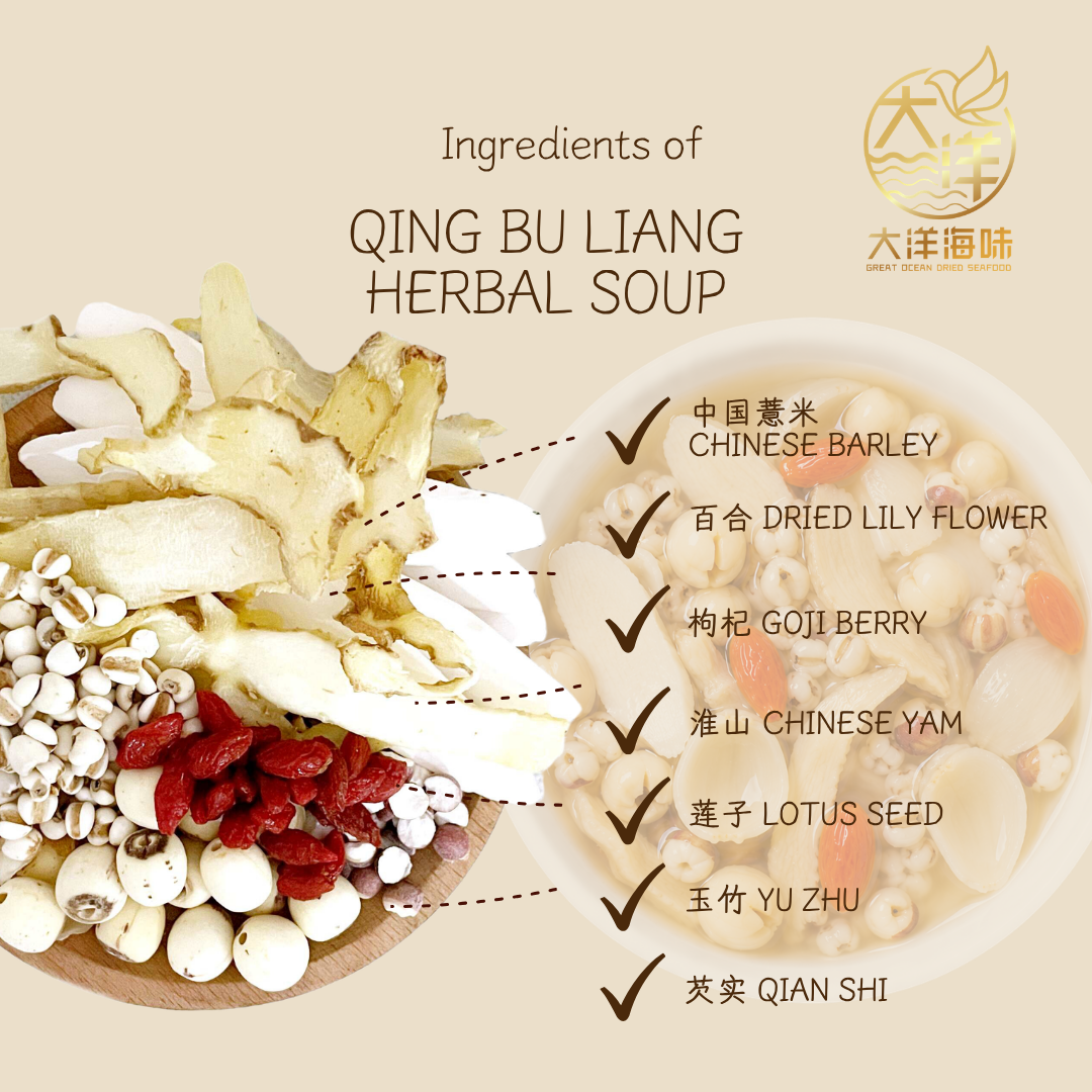 四季清补凉汤包 Qing Bu Liang Herbal Soup Pack ±146g
