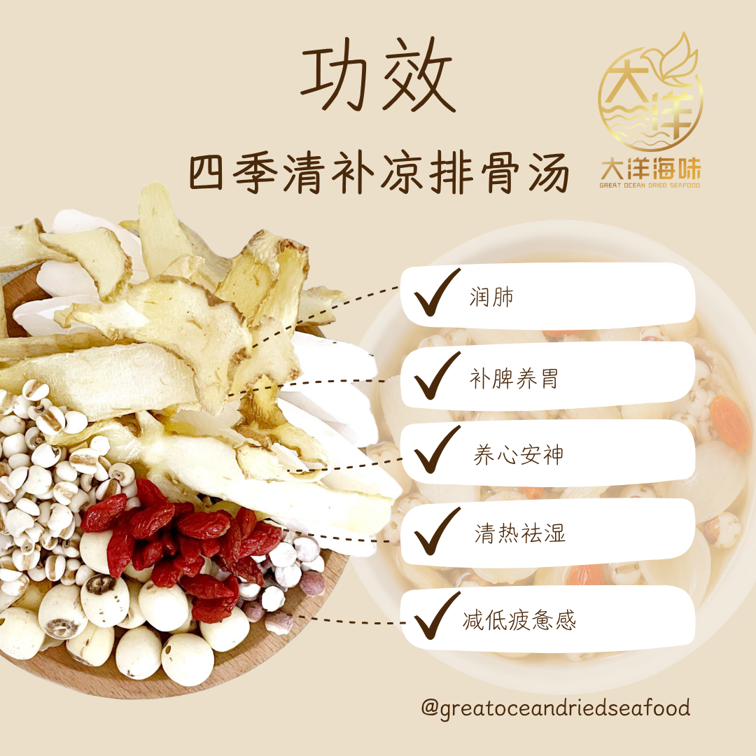 四季清补凉汤包 Qing Bu Liang Herbal Soup Pack ±146g