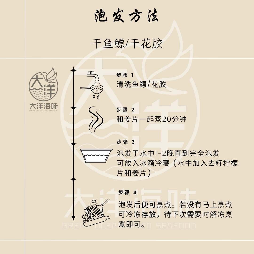 顺风花胶 1片  Premium Shun Feng Fish Maw (1 Piece)