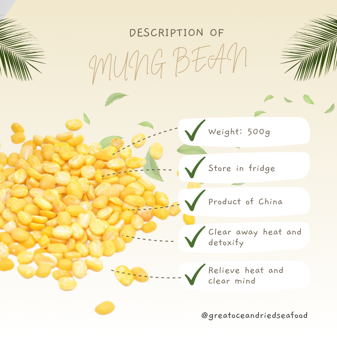 [500g] Great Mountain Mung Bean | 绿豆平 | 去皮绿豆