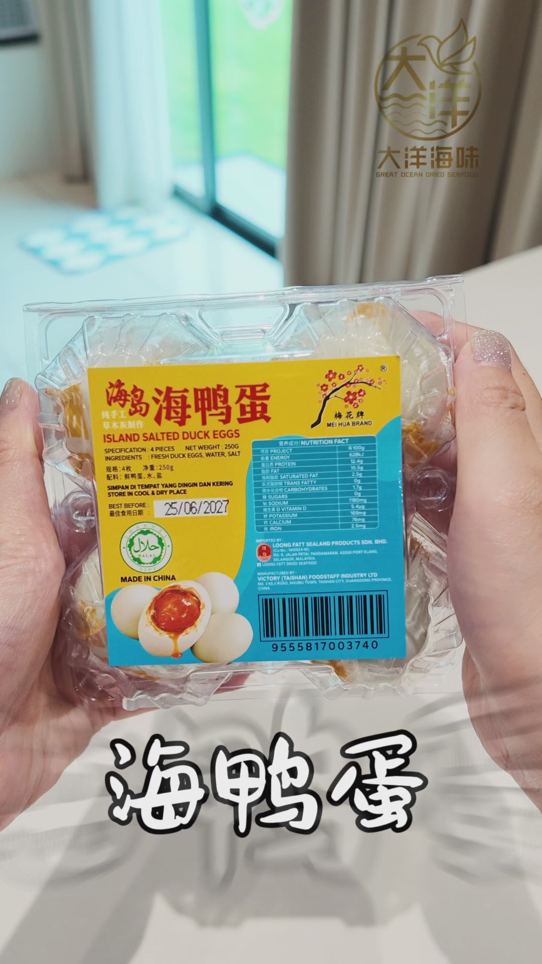 梅花牌海鸭蛋 · Mei Hua Brand Sea Duck Eggs