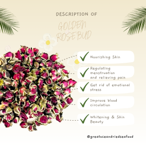 Great Ocean Golden Rose Bud | 无硫 金边玫瑰 - Image 6