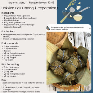 Great Ocean Bahan Hokkien Zong Zi  | 咸肉粽配套 | 粽子配套  | Rice Dumpling Kit Ingredients Set - Image 4
