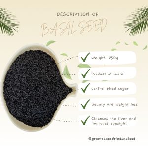 [250g] Great Mountain Herbs Basil Seed | 明列子 | 罗勒籽 | Biji Selasih - Image 3