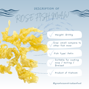 [100G] Dried Rose Fish Maw | 干玫瑰胶 | 鱼鳔 | 花胶 - Image 3