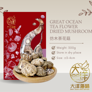 [300g] Great Ocean Tea Flower Dried Mushroom | 仿木茶花菇AA级 - Image 6