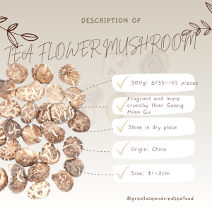 [300g] Great Ocean Tea Flower Dried Mushroom | 仿木茶花菇AA级 - Image 16