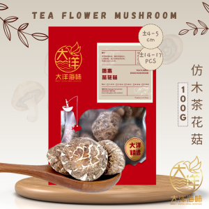[100G] Great Ocean Tea Flower Dried Mushroom | 仿木茶花菇AA级