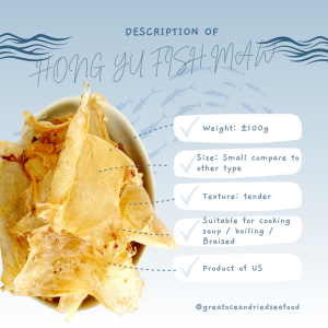 [100g] Great Ocean Dried Hong Yu Fish Maw | 上等 红鱼胶 鱼鳔 - Image 4