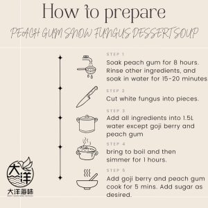 [±158g] Peach Gum Snow Fungus Longan Dessert | 养颜桃胶银耳龙眼糖水 - Image 6