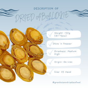 [100g-300H] Great Ocean Dried Abalone | 优质 干鲍鱼 (Dried Abalone - 300 Head) - Image 3