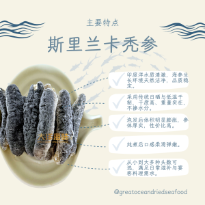 [300g] Great Ocean Sri Lanka Sandfish Sea Cucumber | 斯里兰卡秃参 (一级) - Image 4